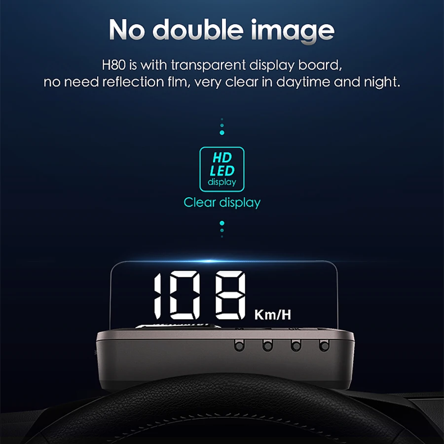 Дисплей на лобовое стекло автомобиля HUD OBDII измерительный прибор Obd2 проектор