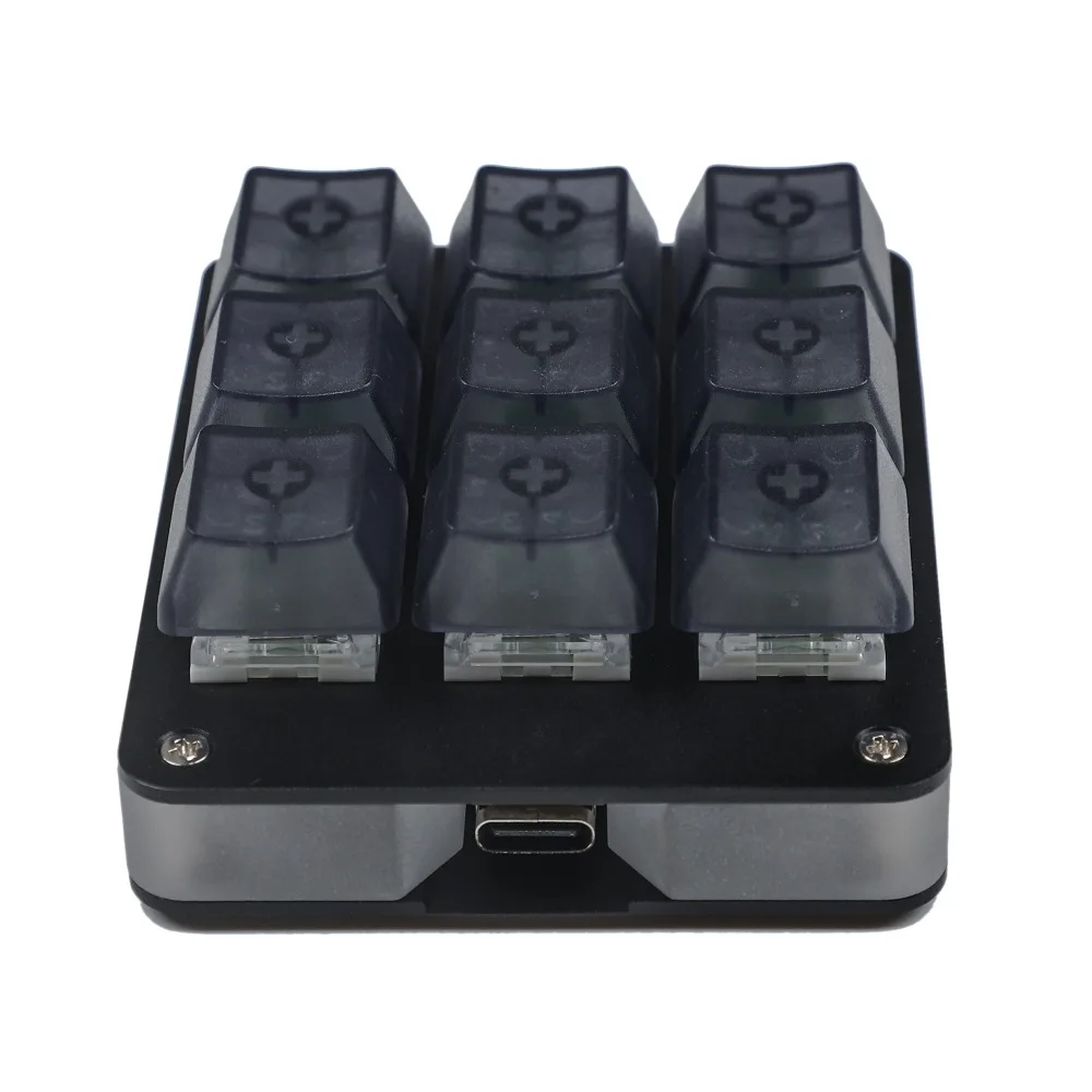9 Key, Alumínio CNC, QMK VIA, Hotswap,