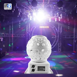 Boule lumineuse magique à Led avec télécommande DMX512, éclairage de scène rotatif RGB 80w pour Dj Disco KTV, éclairage musical pour fête et danse 