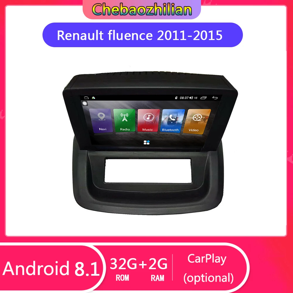 Автомобильный мультимедийный плеер Android 9 0 GPS навигация для Renault fluence 2011 2015 Wifi Bluetooth