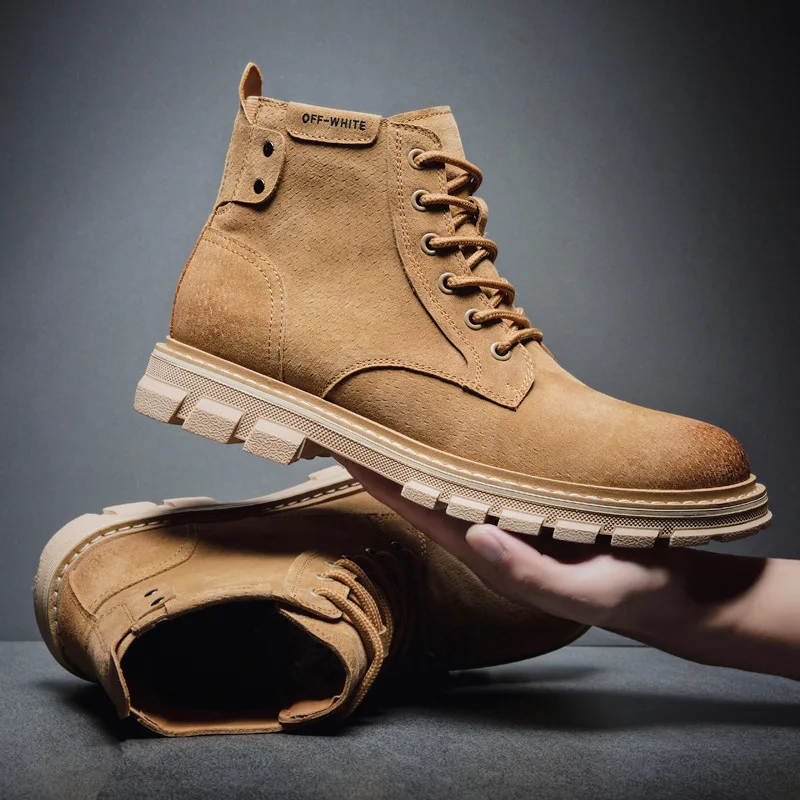 

2019 Autumn And Winter New Style Martin Boots Man's Leather Boots British Style Genuine Leather Worker Boot Casual Short Boots M