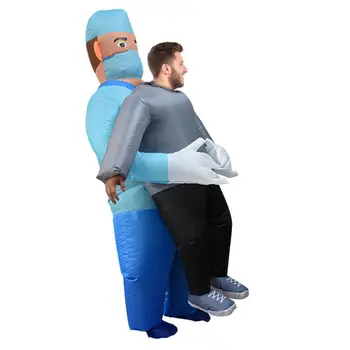 

Quarantine Doctors Inflatable Suit Halloween Funny Stage Inflatable Performance Clothing Party Constume Cosplay Props
