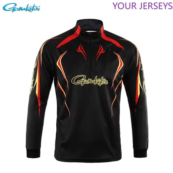 

2020 New Gamakatsu Fishing Clothing Sport Outdoor Long Sleeve Hiking Shirts Profesional Quick Dry Sun Anti-UV Camping Clothes