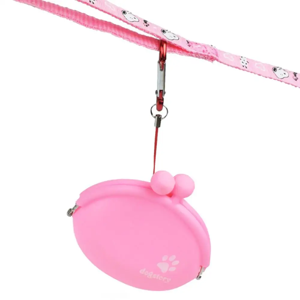 Mini bolsa de silicona para entrenamiento de perros y mascotas, bolsa para entrenamiento de perros que camina, almacenamiento de alimentos, bolsillos para la cintura, suministros de productos para viajes al aire libre
