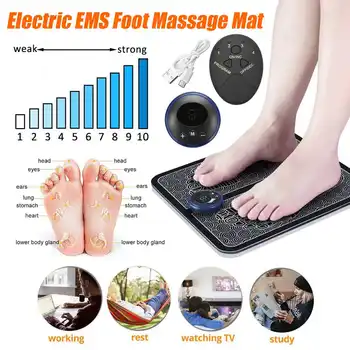 

Electric EMS Foot Massager Pad Feet Muscle Stimulator Foot Massage Mat Improve Blood Circulation Relieve Ache Pain Health Care
