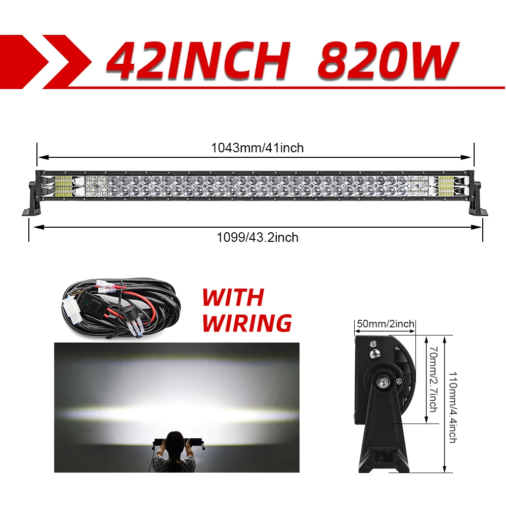 starlight headliner CO LIGHT 2-Row 22" 32" 42" 52" LED Light Bar 11000LM Work Light Combo Offroad Led Bar for 4x4 4WD SUV ATV Boat Truck UAZ 12V 24V fog light for car Car Lights