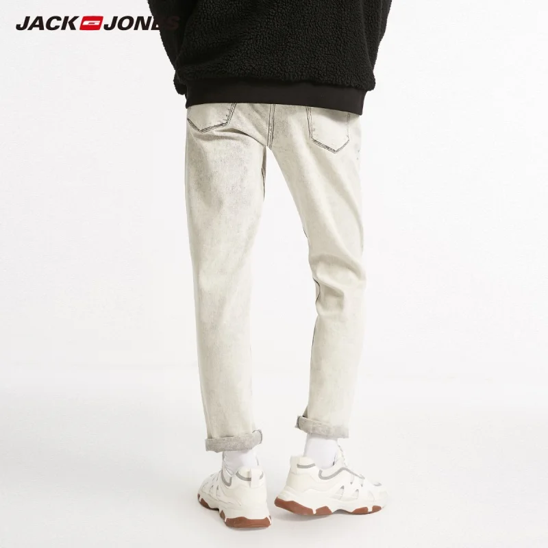 JackJones зимние мужские модные трендовые Белые Повседневные джинсы 218432511