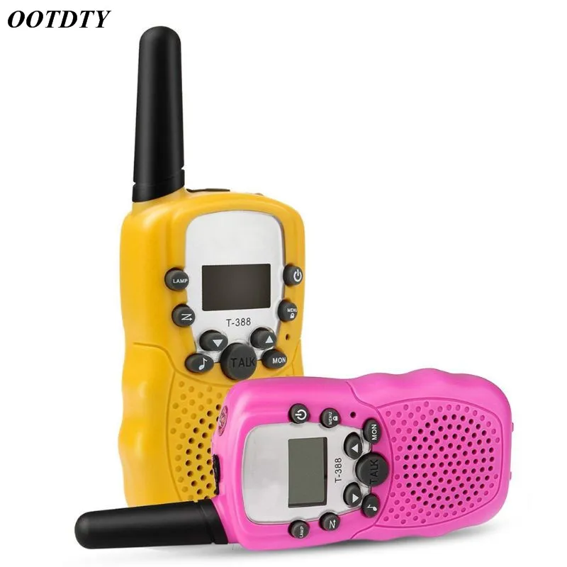 1Pair Child Kids Walkie Talkie Parenting Game Mobile Phone Telephone Talking Toy 3-5KM Range for kids