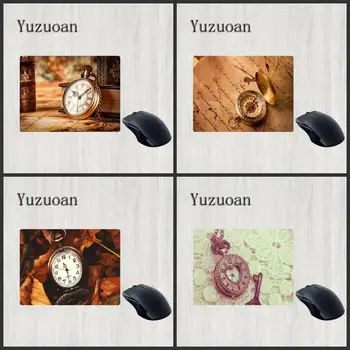 

Yuzuoan Exquisite retro pocket watch mouse pad game mouse pad PC laptop natural rubber durable mouse pad