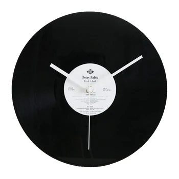 

Creative Black Wall Clock Vintage Vinyl Record Clock Retro Silent Wall Decoration Suit Bar Decorated Clocks Reloj Cocina SC172