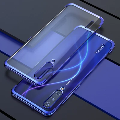 blue Чехол для xiaomi mi A3, мягкий тонкий чехол из ТПУ с прозрачным покрытием, защитный чехол для xiaomi mi a3 lite mi a3, чехол для телефона - Цвет: blue