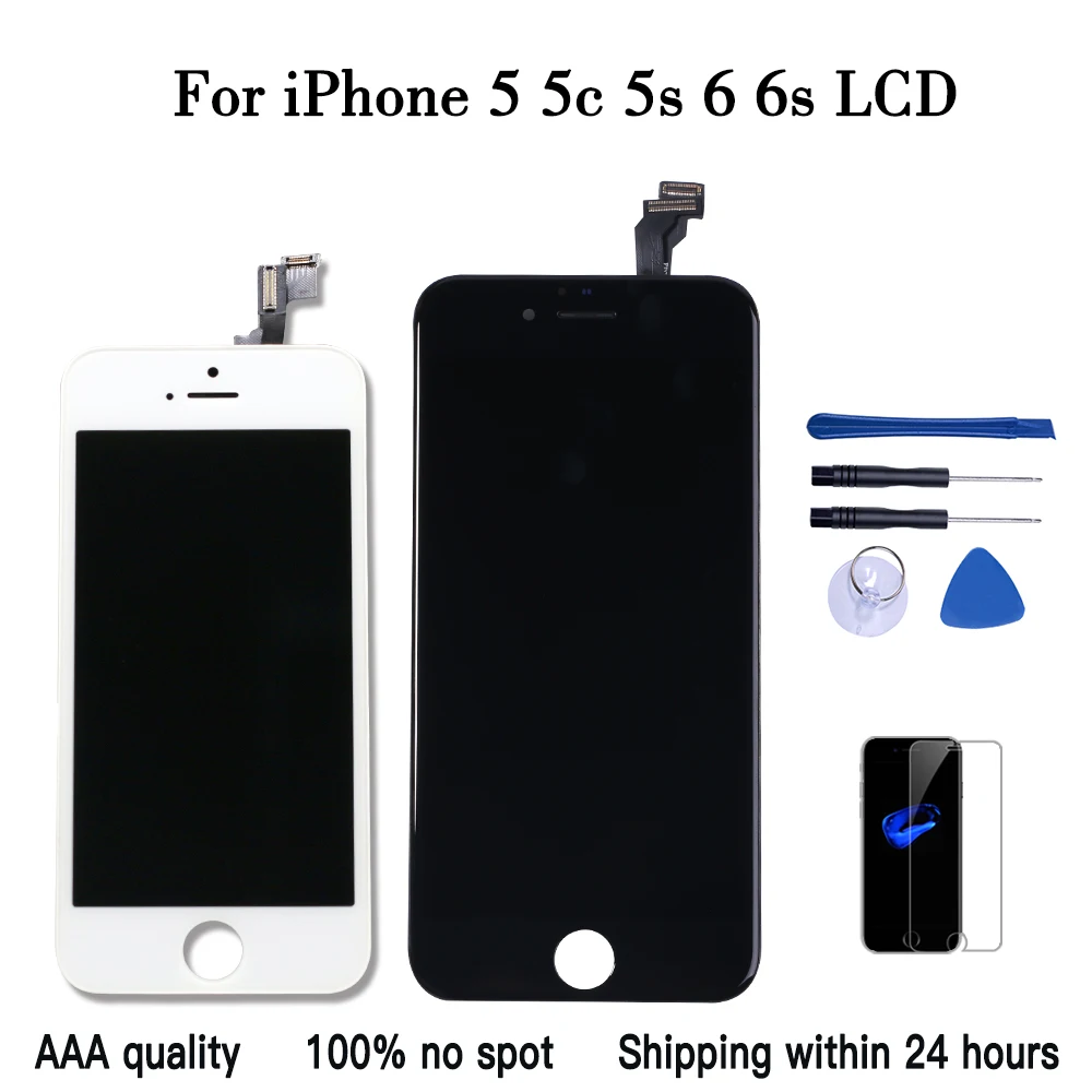 ЖК экран для iPhone 5 5S 6 6s сенсорный дигитайзер в сборе Замена X 7 8 Pantalla 4 дюйма стекло