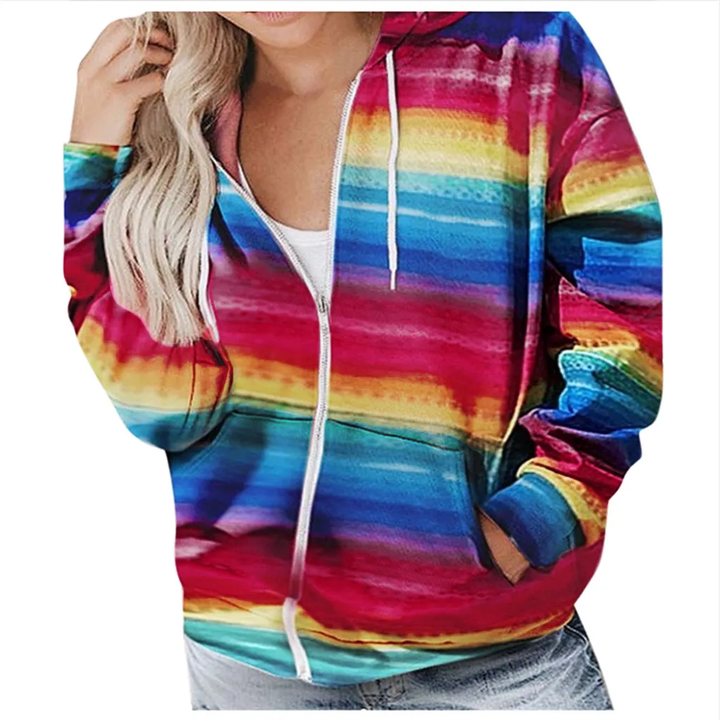 Женская Толстовка с капюшоном и карманом Tye Dye большие размеры толстовки на