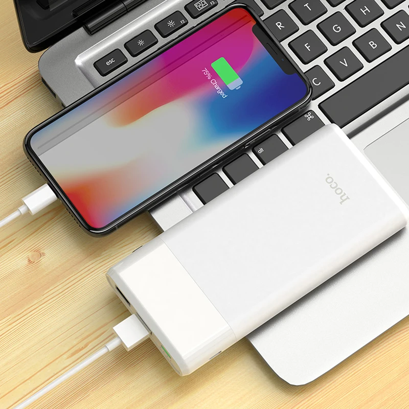 Внешний аккумулятор HOCO Mini на 10000 мА · ч 18 Вт USB Type C|Внешние аккумуляторы| |