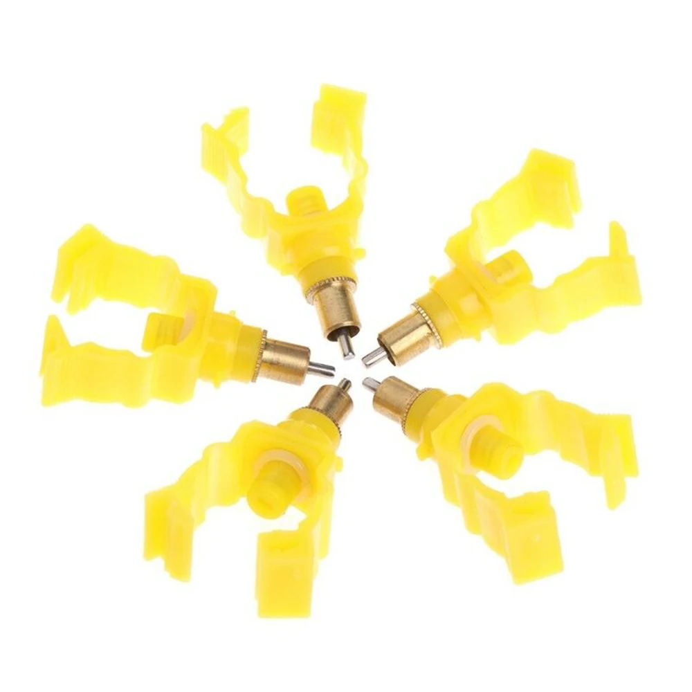 5 шт. питьевой воды ниппель поилка выход чашки винт питатель для курицы птицы