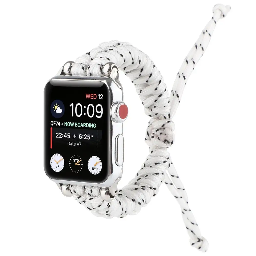 Ремешок нейлоновый для iwatch Band 38 мм 40 42 44 Series 6 SE 5 4 3 2 1|Ремешки часов| |