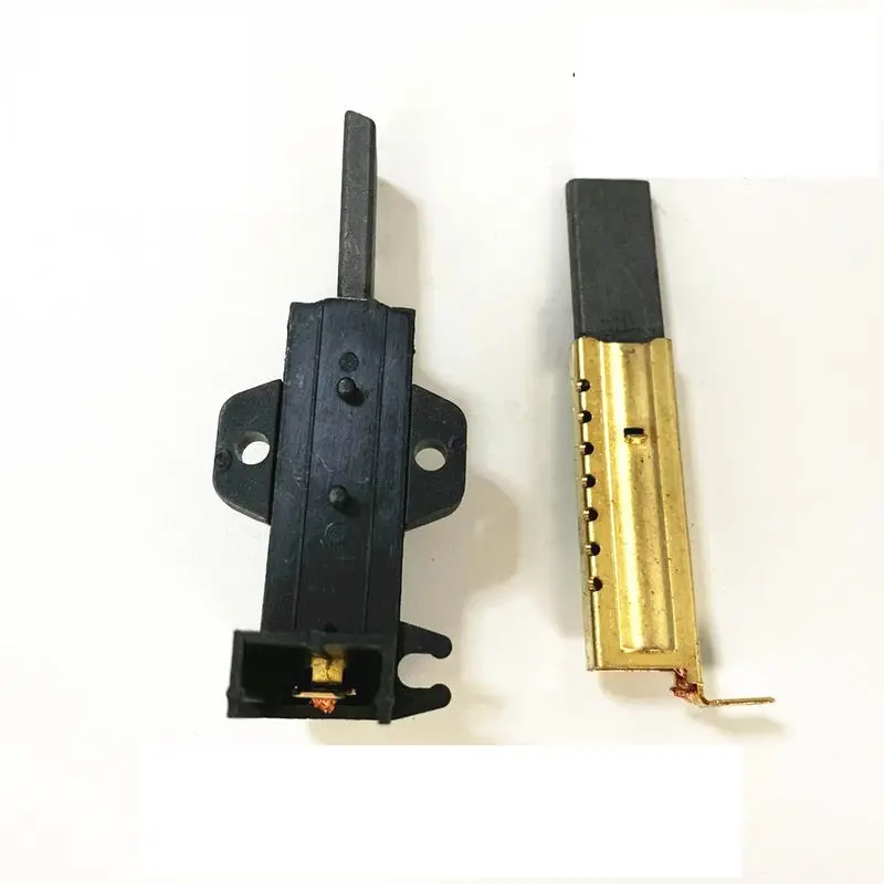 1 Pair 2pcs Copper Cover Carbon Brush for Drum Washing Machine Engine Replacement Drum Washer Motor Brush Carbon
