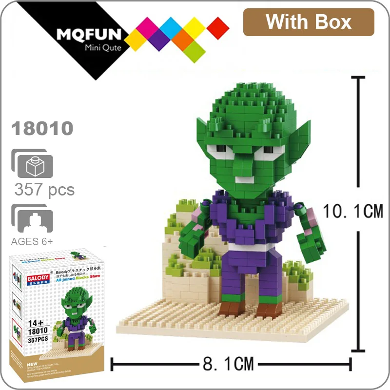 Balody аниме японский мультфильм Dragon Ball Z Супер Герои 3D конструкторные модели Фигурки строительные блоки кирпичи обучающие игрушки