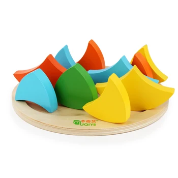 

Wooden Assembled Rainbow Magic Puzzle Color Recognition / Digital Sequence / Three Original Colors / Color Recognition Puzzle