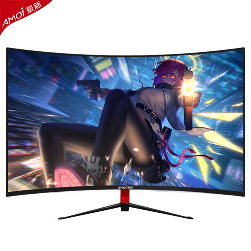 

Amoi 32'â€™ curved Screen Monitor PC 1920Ã—1080p LCD 75Hz HD Gaming Monitor Desktop Computer Display VGA/HDMI Interface Monitor
