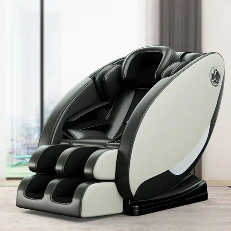 Массажное кресло для дома, многофункциональное, автоматическое разминающее пространство, роскошная кабина, умный Массажер для всей семьи, диван-кресло - Цвет: Black and White