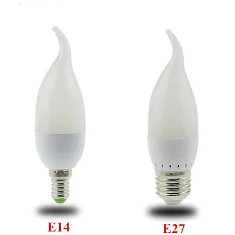 

1X E14 LED Candle Light Energy Saving Lamp 5W 9W E14 E27 220VV LED Chandelier Bombilla LED Spotlight for Home Deco