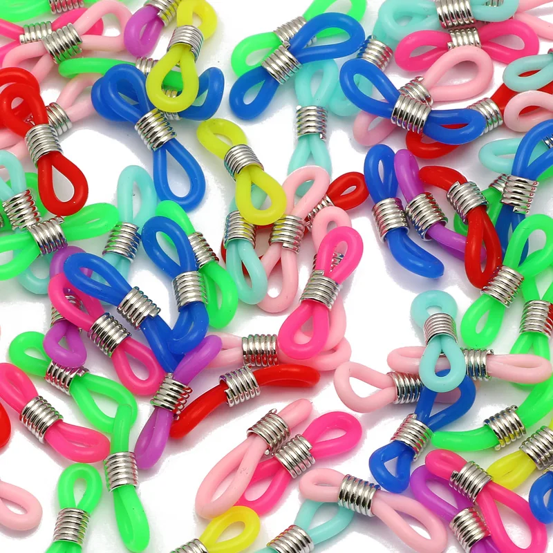 

Цепочка с крючком для очков, фиксатор для очков, веревка для солнцезащитных очков, шнур-держатель, Фиксатор концевой петли, 50 шт.