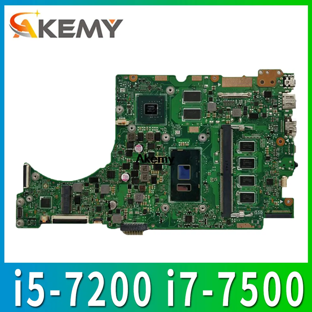 Материнская плата для ноутбука For Asus UX310UA UX310UV UX310UQ UX310UQk UX410UQK UX410U Mainboard i5-7200 i7-7500 4