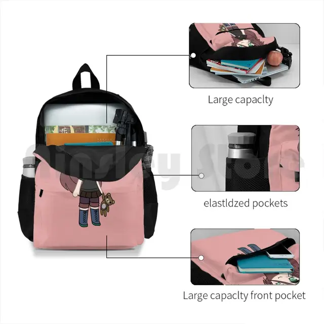 Gacha life series-urso mágico menina kaya mochila cordão saco de equitação  escalada ginásio saco gacha vida gacha oc menina mágica - AliExpress