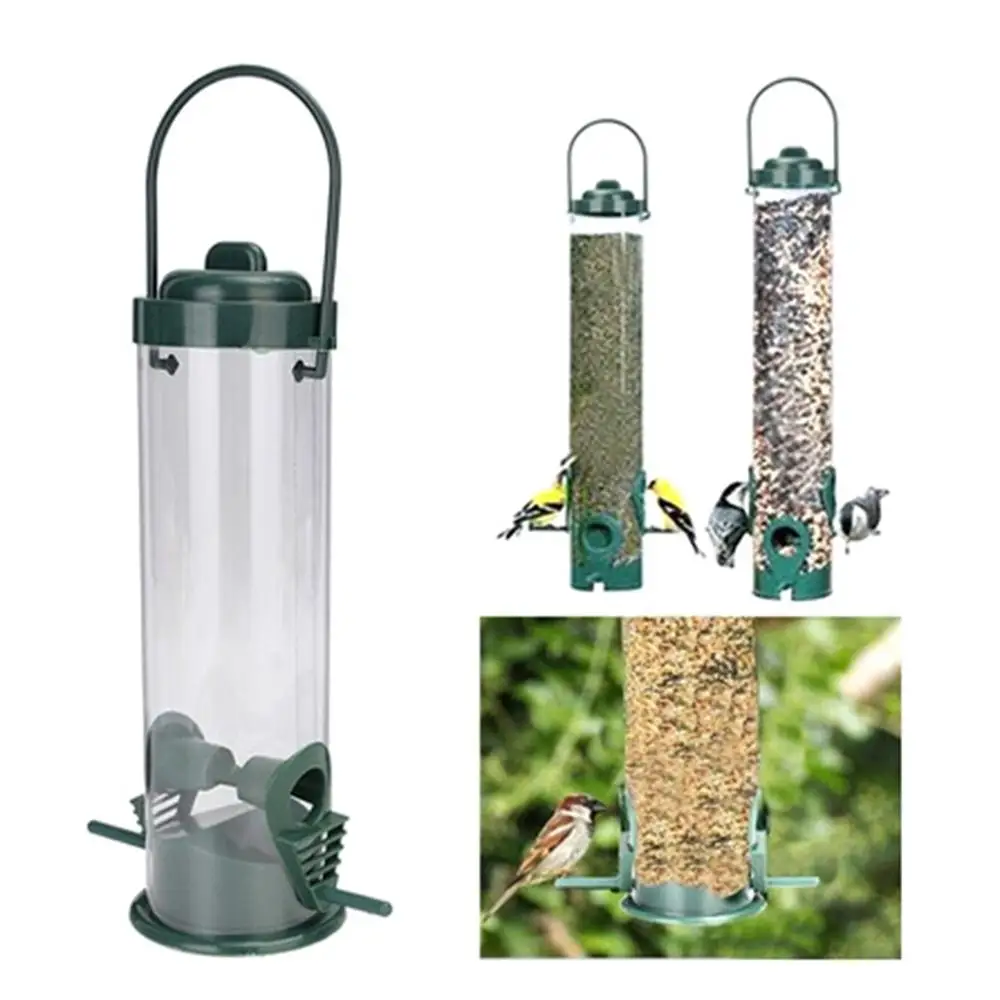 2 Output Mouth Bird Feeders Hanging Type Outdoor Pet Bird Food