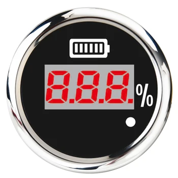 

52mm Amperemeter Gauge Waterproof Digital Ammeter for Car Boat Marine Motor Motorcycle Amperemeter 316 Stainless Steel AMP