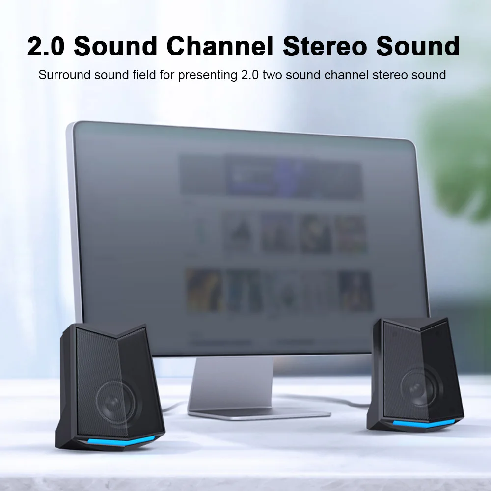 Mini portable USB Powered 3.5mm Stereo Computer Speaker For Laptop PC Desktop