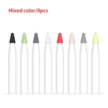 Для Ipad Pencil 1st и 2nd 8 шт. защитный наконечник Чехол Стилус силиконовый сменный защитный наконечник чехол перо обложка кожа стилус
