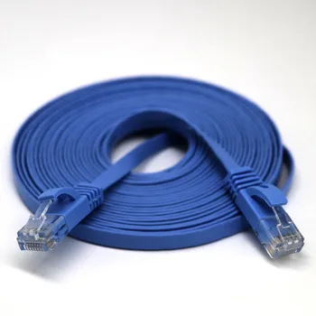 

CAT 6 Flat Ethernet Cable Lan Cable 1m/2m/3m/5m/10m/15m/20m Flat UTP Patch Interesting Lot For Computer Router Laptop 1.0 Gbps