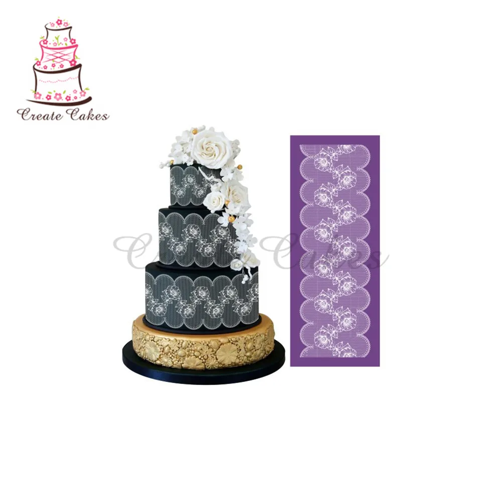 Pochoir Retro En Dentelle Fleurie Pochoir En Dentelle Pour Gateau Design Fondant Mariage Pochoir En Dentelle Pochoir En Tissu Outils De Decoration Aliexpress