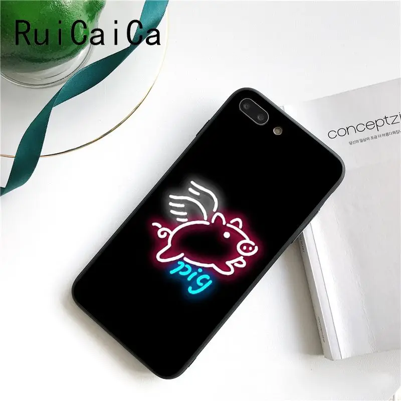 Black background fluorescent small pattern font neon