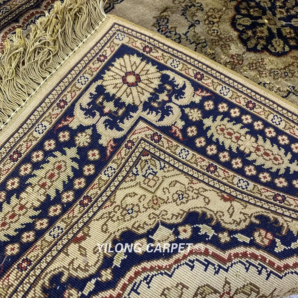 YILONG 2,5 'x4' турецкий Шелковый ковер ручной работы Восточный Молитвенный Ковер(LH1005B