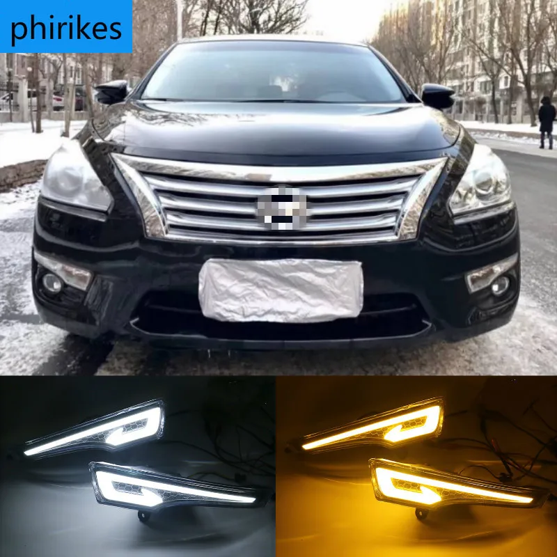 

Дневные ходовые огни для Nissan Altima Teana 2013, 2014, 2015, дневные ходовые огни, противотуманная фара 12 В, 1 пара