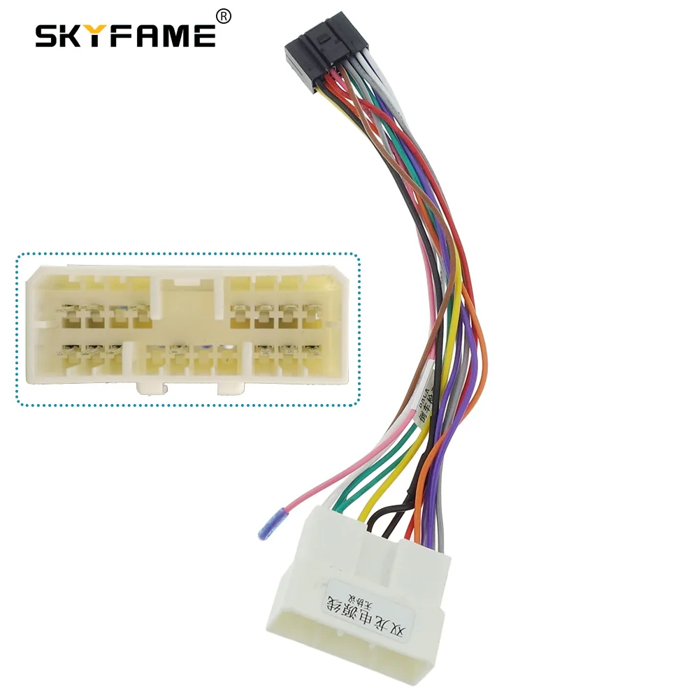 Skyfame 16Pin Cablaggio Stereo Per Auto Per Ssangyong Rexton Korando Chevrolet Beat Sparkmatiz Cavi Di Alimentazione
