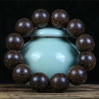 

Hainan Venus Chinese Eaglewood old Material Bracelets Wild OilyWood Buddhist Prayer Bead Hand Catenary Plate Play Gift Fragrance