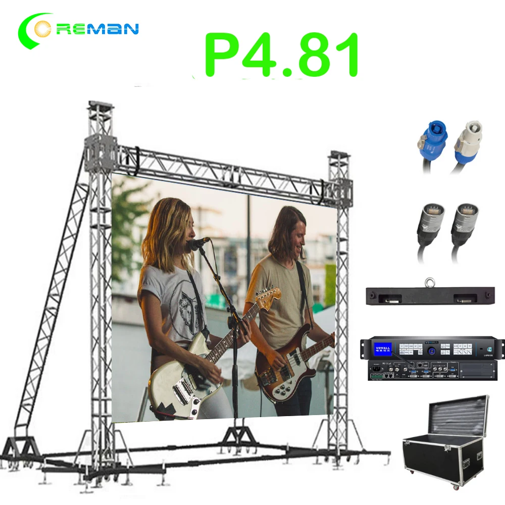 Smd СВЕТОДИОДНЫЙ экран P4.81 полноцветный наружный 500x500 500x1000 мм настенный