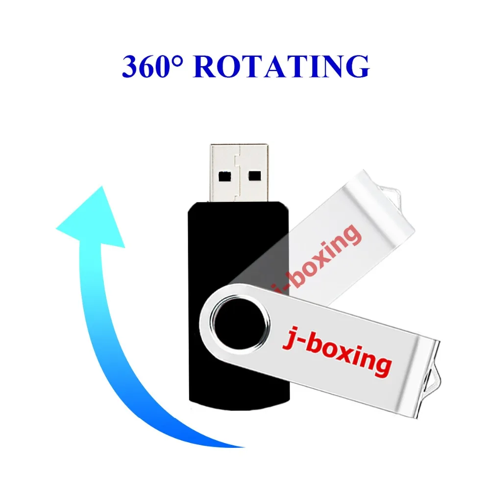 J-boxing USB флеш-накопитель 32 ГБ Поворотный usb-накопитель 2,0 64 ГБ флэш-накопитель 16 Гб металлический вращающийся дизайн 4 Гб Флешка USB память 8 ГБ 2