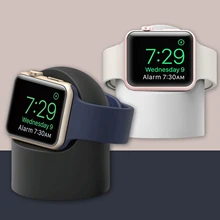 Besegad мягкое Силиконовое магнитное Беспроводное зарядное устройство Подставка для зарядки док-станция держатель для Apple Watch iWatch серии 1 2 3 4 гаджеты