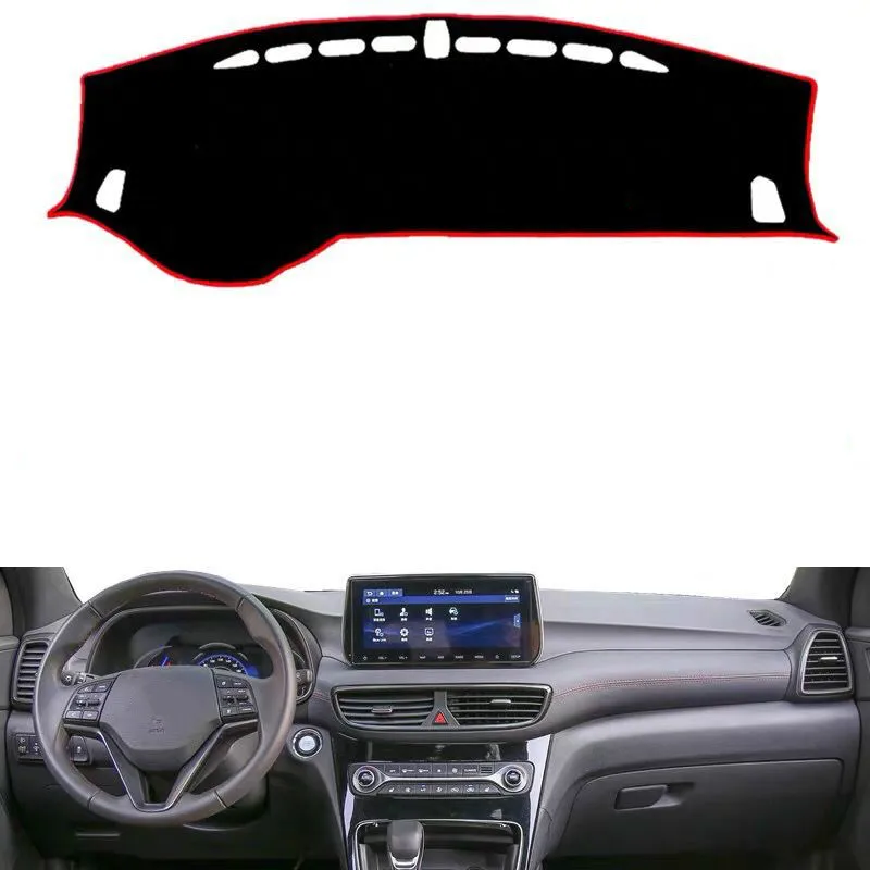 

Car Dashboard Cover For Hyundai Tucson 2019 Dashmat Pad LHD Dashboard Cover Carpet Dash Mat Sun Shade