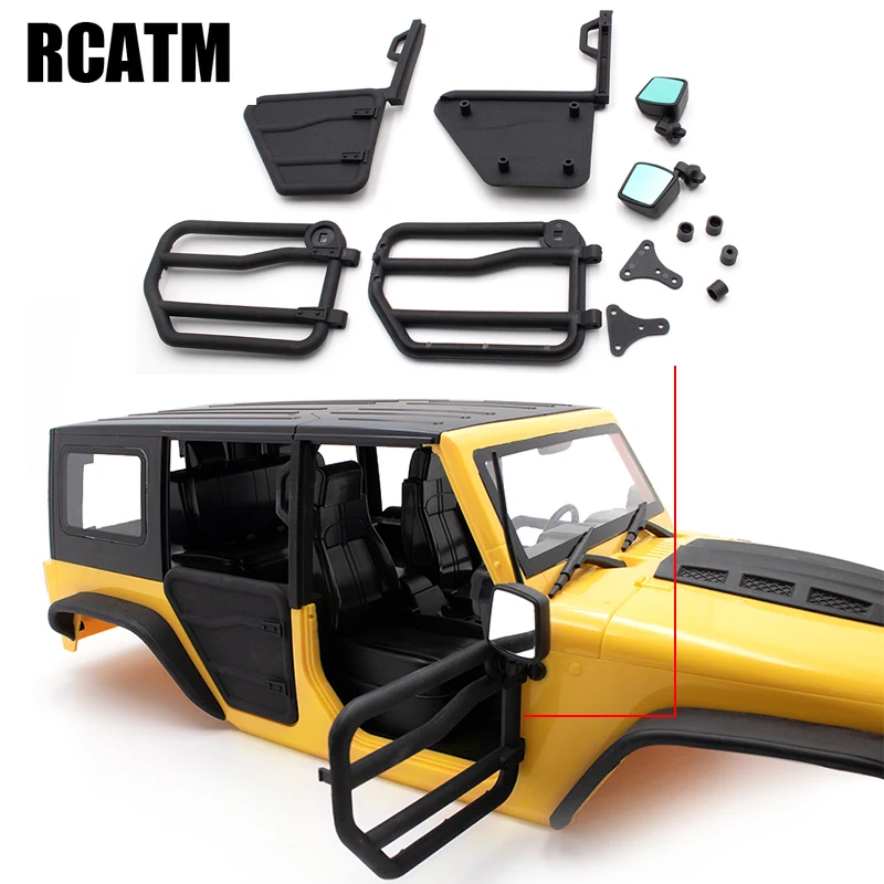 

Front Rear Door Rearview Mirror For For 1/10 RC Crawler Car AXIAL SCX10 KYX Jeep Wrangler Body 313mm Wheelbase DIY Modification