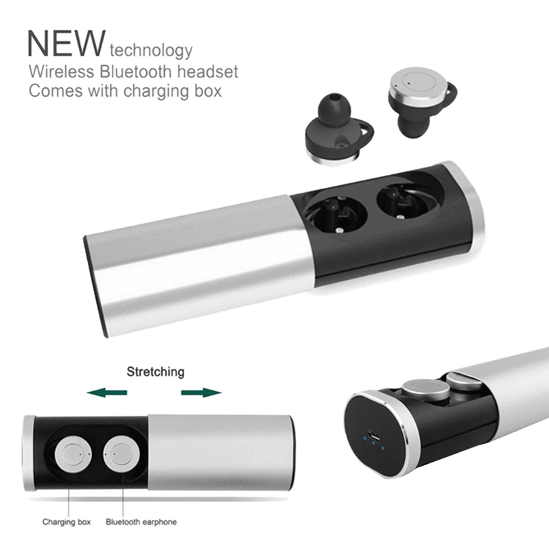 B1 TWS наушники Bluetooth гарнитура HD стерео беспроводные бинауральные наушники спортивные наушники с микрофоном зарядная коробка Fone de Ouvido