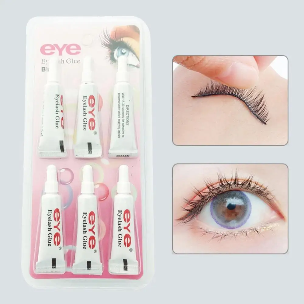 6pcs Eyelashes Glue Mild Non irritating No Odor False Eyelash Adhesives