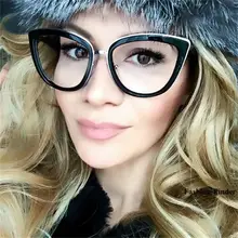 Золотая оправа, кошачий глаз, прозрачные линзы, очки, Ретро стиль, оправа для очков, роскошный бренд, близорукость, очки для чтения, оправа для очков, Oculos