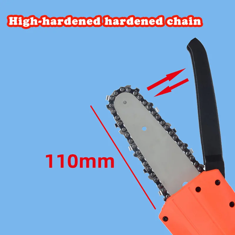 25V Electric Chain saw 6-inch handheld household high branch lithium battery one-hand saw chain can be with extension rod