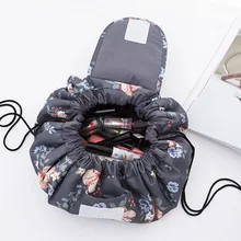 

Women's Cosmetic Bag Travel Storage Lazy Drawstring Makeup Bag Female Portable Brush Pouch Toiletry Beauty Case Bathroom Home